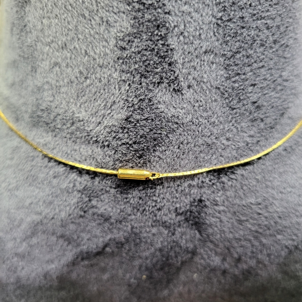 Gold Color Sand Dollar Necklace - Picture 4 of 5
